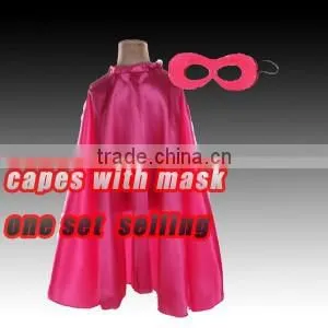 2016 Children capes superhero cape for girl satin wholesale capes