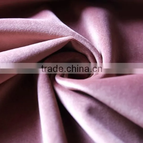 Modern Polyester Tricot Velvet Dining Chair Fleece Fabric For Restaurant And Upholstery