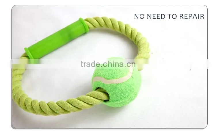 Green color with decorative ball pet toys for dog chew