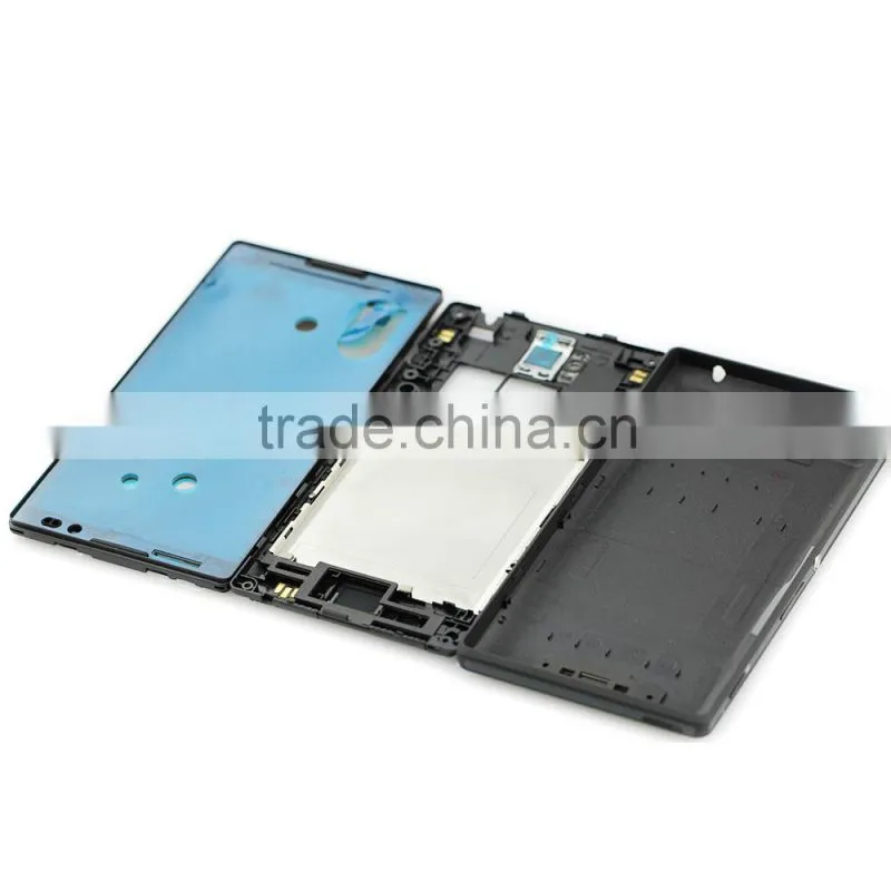 Original and brand new full housing for Sony S39h, battery door+middle housing+front housing
