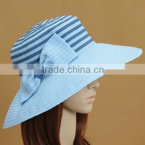2014 The newest stripe paper braid hat