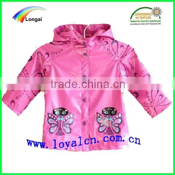 children waterproof yellow clear plastic jacket