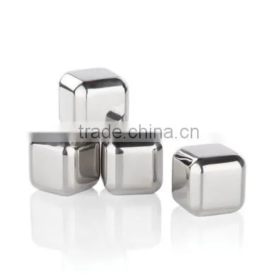 whisky ice cubes BPA free stainless steel ice cubes reusable ice cubes for wine
