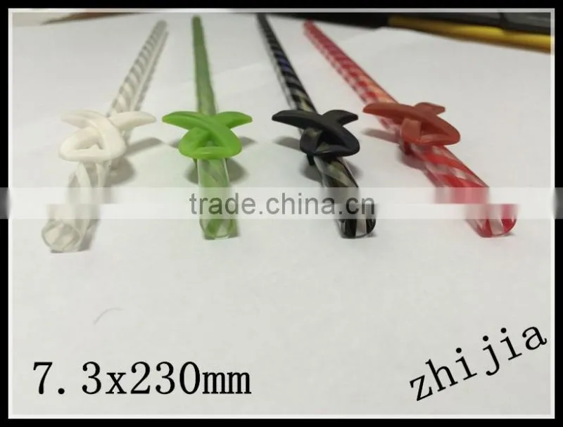 Hard Plastic pp drinking straw for Christmas