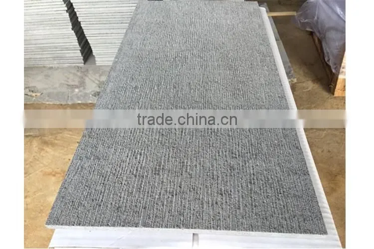 Perfect Packaging Bush Hammered Chinese Hainan Grey Basalt slab