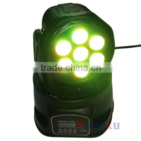 wholesale 7x10w rgbw 4in1 mini led dmx moving head lights for home party