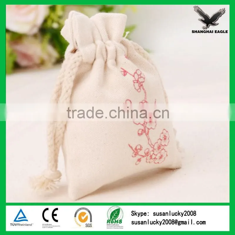 China Shanghai Custom Cotton Jewelry Packing Pouch