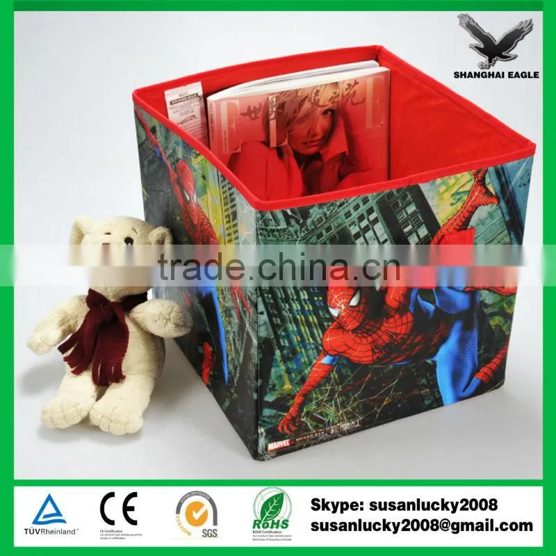 Most Popular Foldable Kids Storage Ottoman with Logo Printed (diectly from factory)