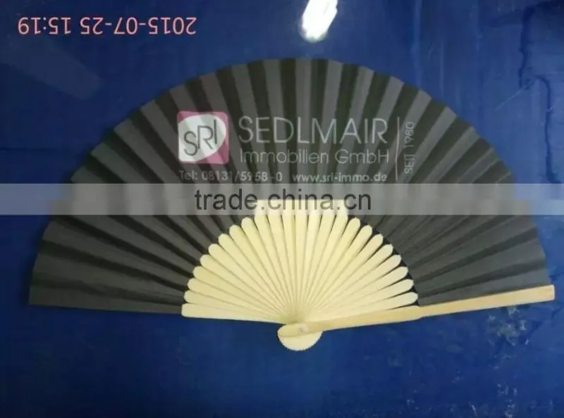 Personalized foldable bamboo fans