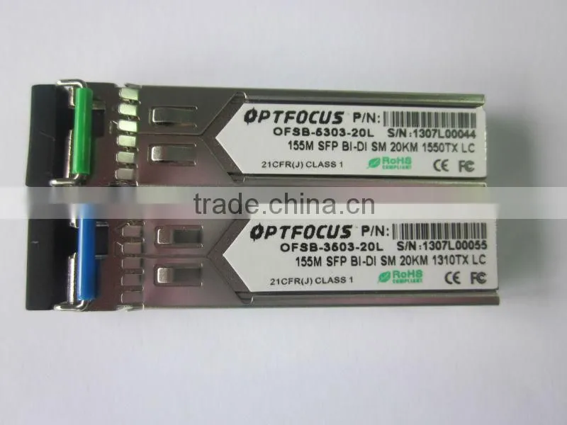 155Mbps 40KM MM SFP Optical Transceiver With Digital Diagnostic Monitoring