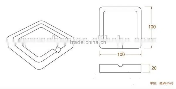 Top quality gift strand bamboo ashtray