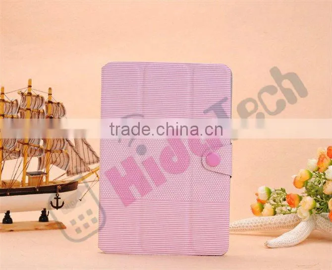 Wholesale Fashion Buckle Case for iPad Mini,Fashion 3 Fold Buckle Book Style Leather Case for iPad Mini