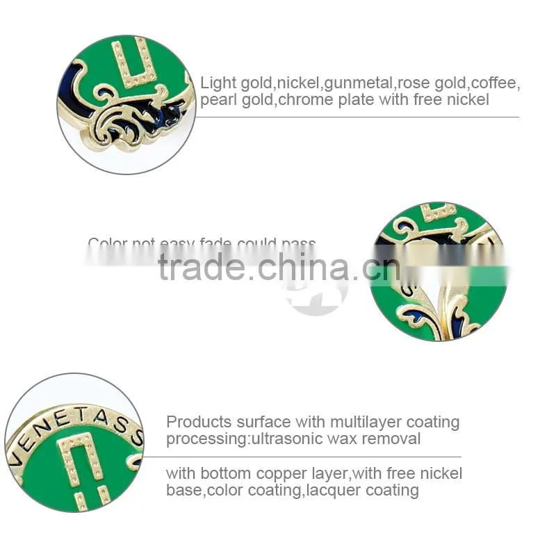 Fashion High Grade Zinc Alloy Custom Shank Buttons