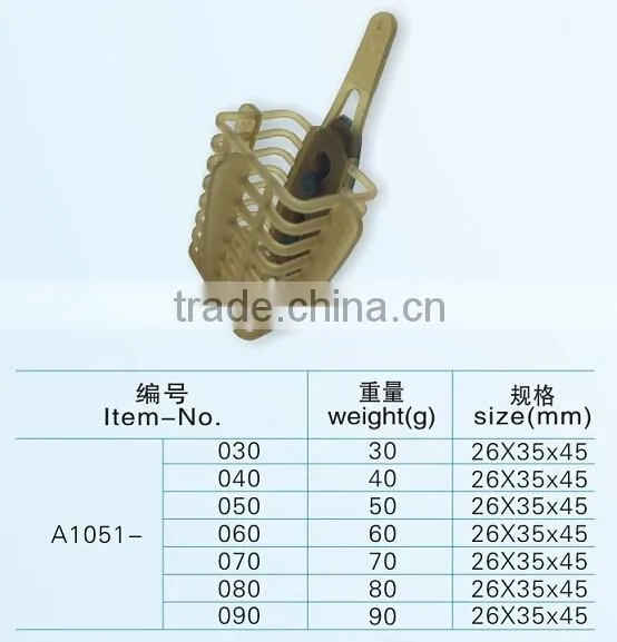 Stock available wholesale plastic carp fishing feeder