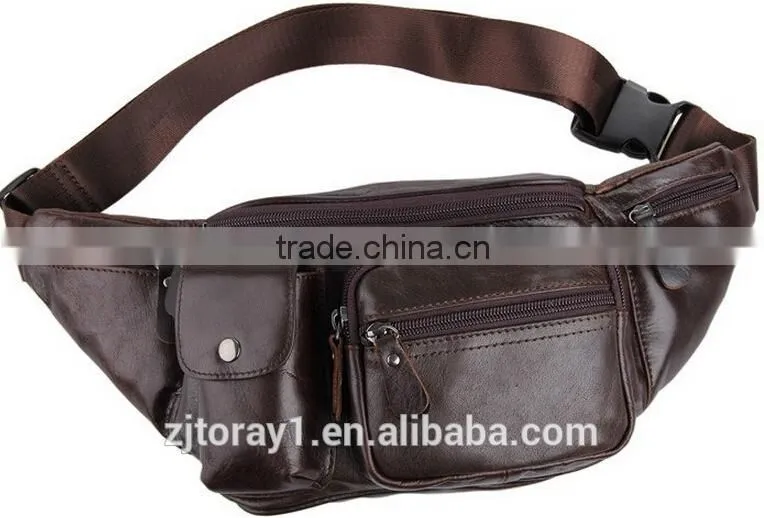 High Quality Handmade Leather Travel Waist Bag