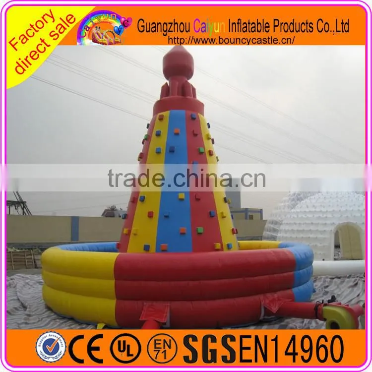 Challenging and safe inflatable climbing wall for kids and adults