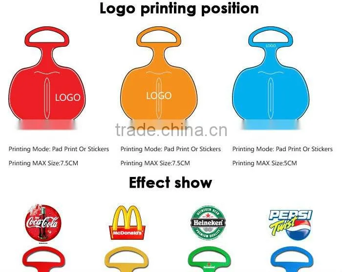 2014 Christmas promotion gift kids outdoor plastic sled