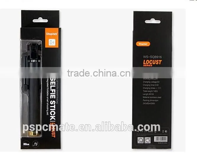With wireless bluetooth shutter botton bluetooth selfie stick