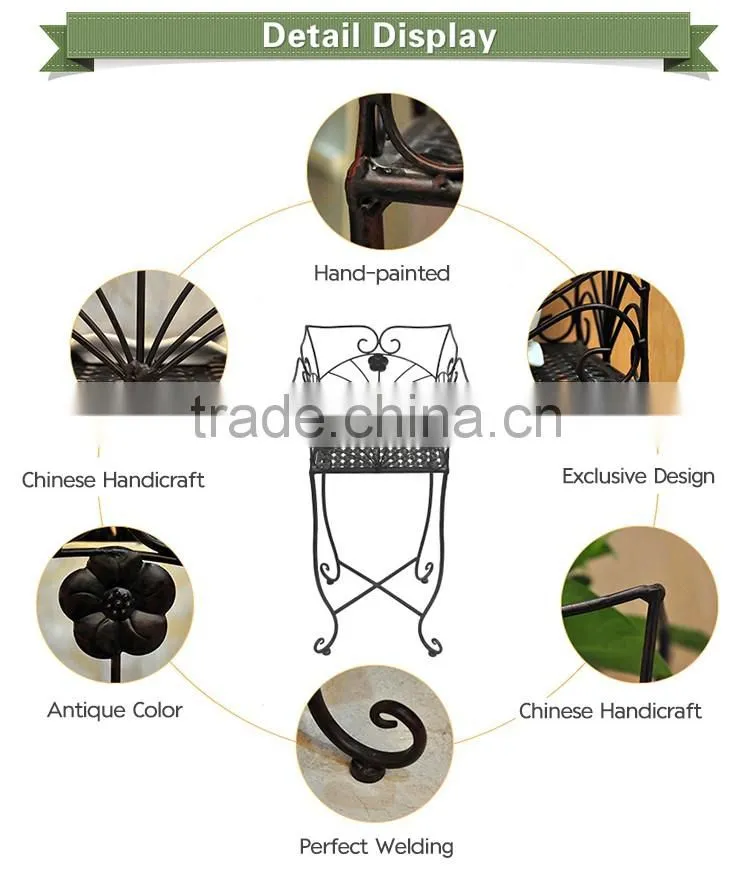 decorative metal flower pot holder wrought iron plant stand