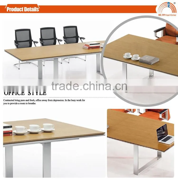 DT-04 wood meeting desk 3m conference table meeting table for 8 persons