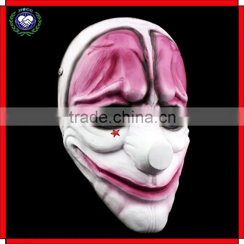 Hot Selling High Quality Cosplay Halloween Party Resin Payday Mask
