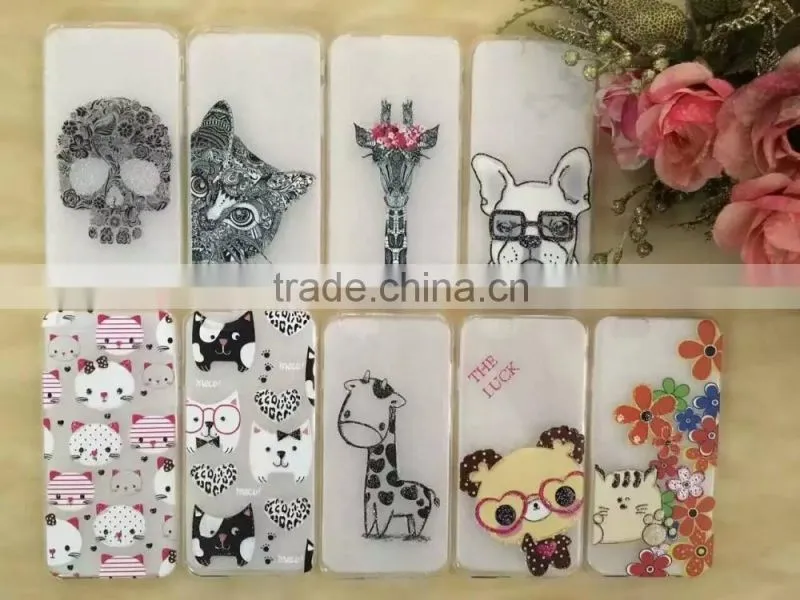 TPU Printed Thin Soft Silicon Rubber Case Skin Cover For iPhone 6S/6/5S/5 6 Plus