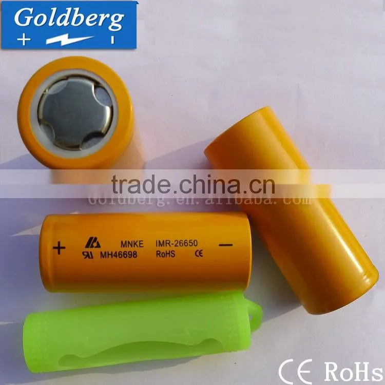 Hot selling genuine recharge MNKE 26650 battery /3500mAh 3.7V high drain LiMn MNKE battery 26650 battery made in c