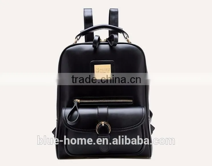 New beautiful girl brown backpack Fashion school bag