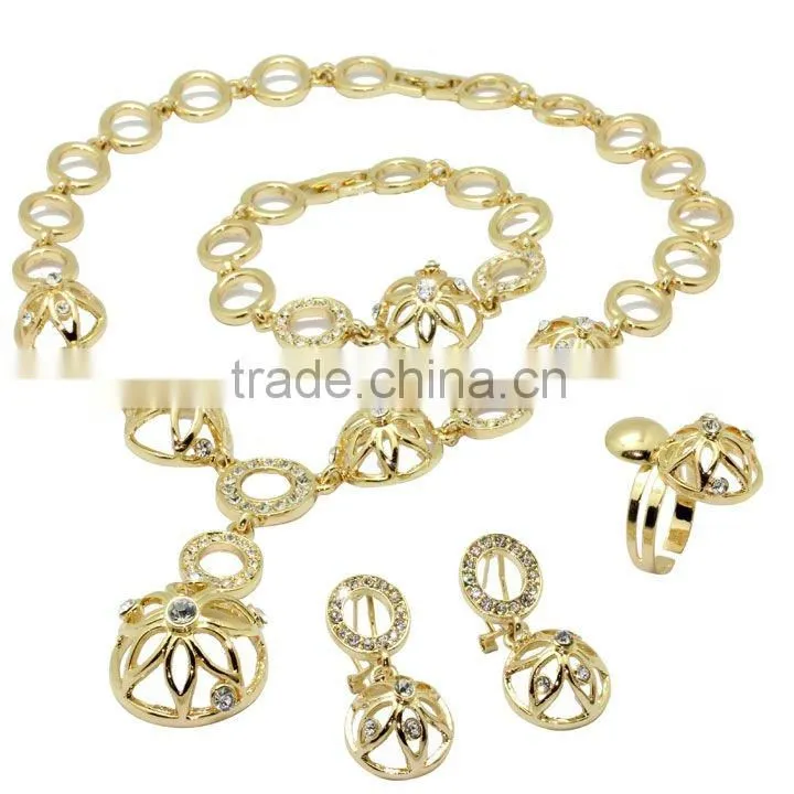 Gold plated fashion jewelry Set for Business Gift