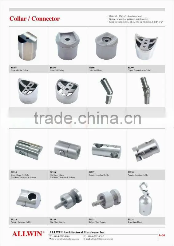 Stainless Steel Handrail Crossbar Holder