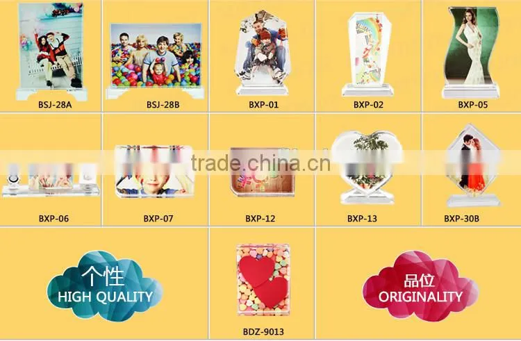 Sunmeta directly sublimation decoration photo crystal, crystal fan-shaped for wedding gifts BSJ-17