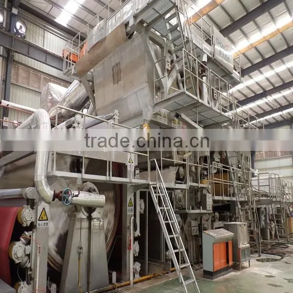 Waste paper recycling tissue paper making machine with good price