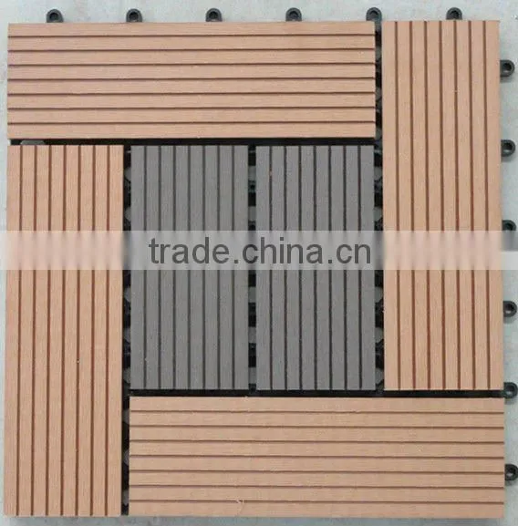 high quality outdoor wpc DIY decking 300mm*300mmClip Free