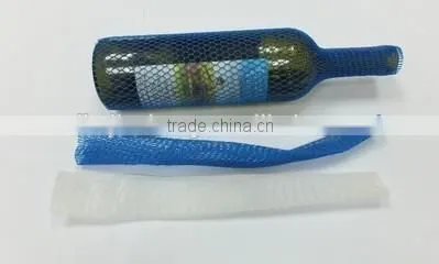 Wine bottle protective packaging sleeve net