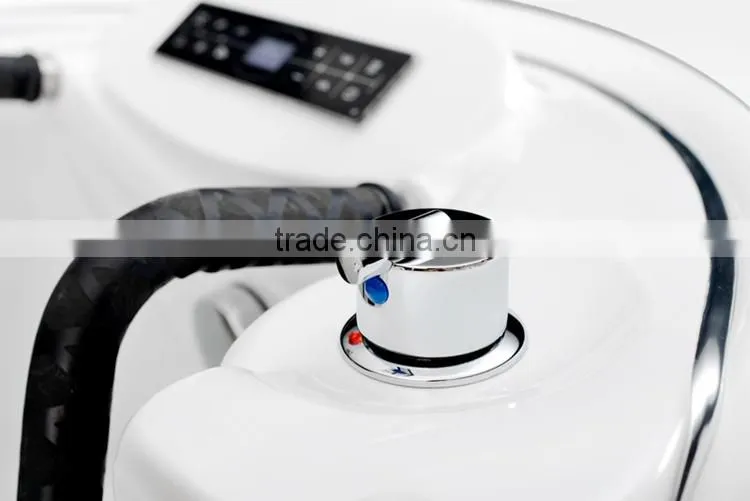 indoor freestanding bathtub with sports bicycle