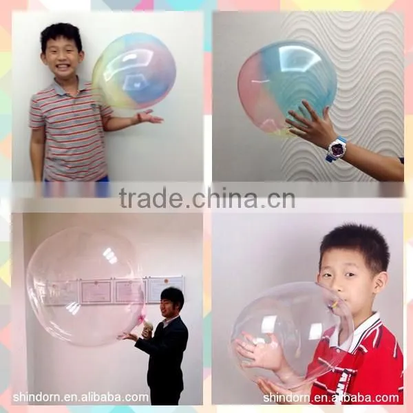 Amazing plastic balloon glue, blow bubble toy dollar store products
