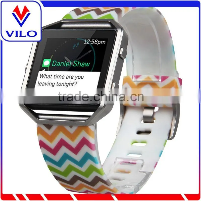 Fashion Design Rubber Watch Strap Wrist Band For Fitbit Blaze, For Fitbit Blaze Silicone Watch Band