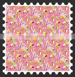 100% polyester butterfly print taffeta fabric