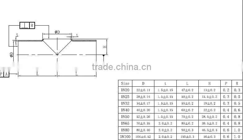 stainless steel Reducing Tee pipe tees