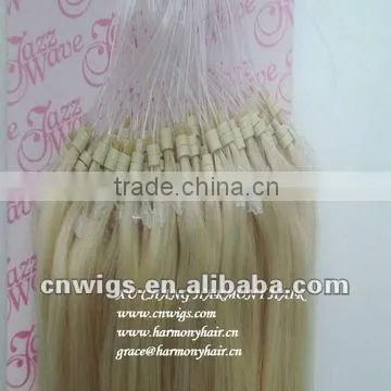 TOP REMY micro rings loop wavy hair extensions