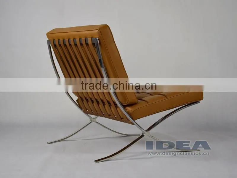 DC2001 Replica Mies Van Der Rohe Barcelona Chair - Light Brown