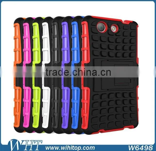 TPU+PC Hard Case for Xperia Z4, High Quality 2 in 1 Hybrid Cell Phone Case for Xperia Z4 Compact