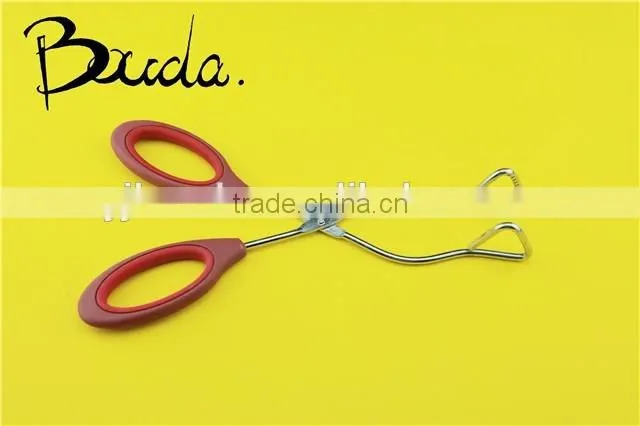 10.5" Hot sell Bouda BBQ food tong with scissors handle BD-K9019