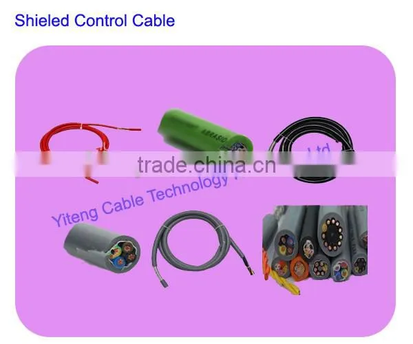 450/750V Multicore Copper Conductor PVC Insulated and Sheathed Braiding Screened/Shielded Control Cable