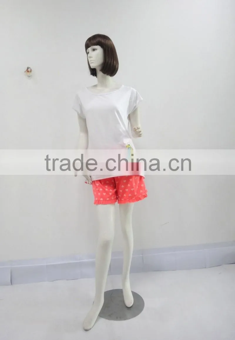 Leisure simple Behind the small sexy with refreshingly loving heart shorts pajamas women