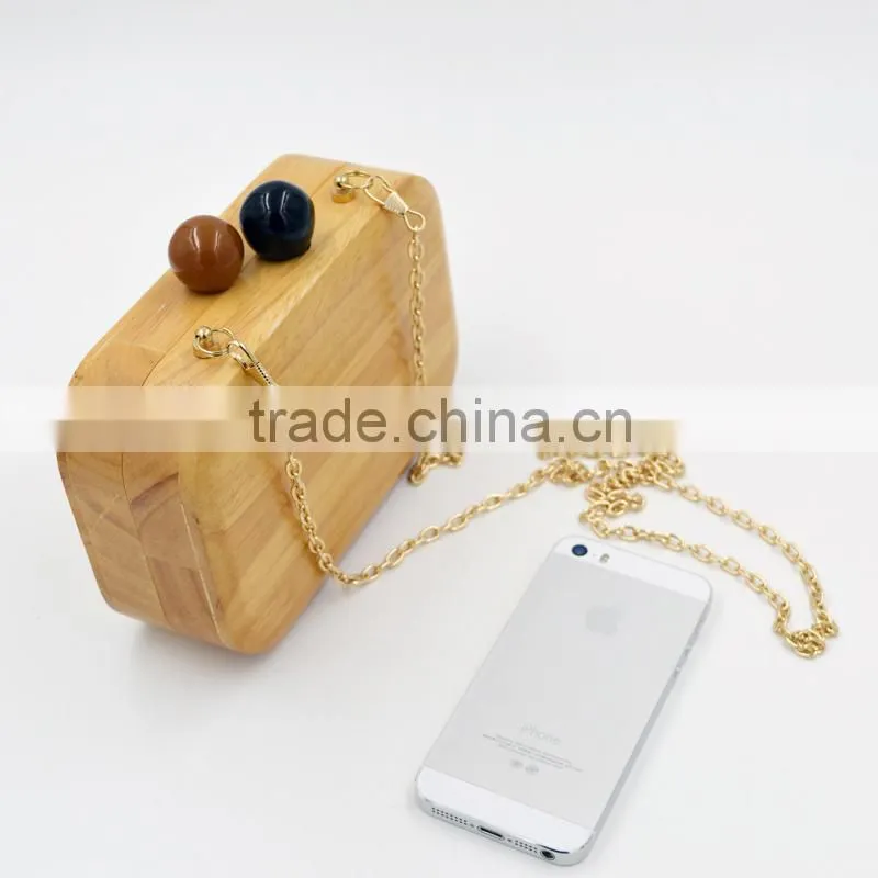 Acrylic Clutch Bag Designer Handbag Factory Custom Banquet Formal Dress Box Evening Wood Bag