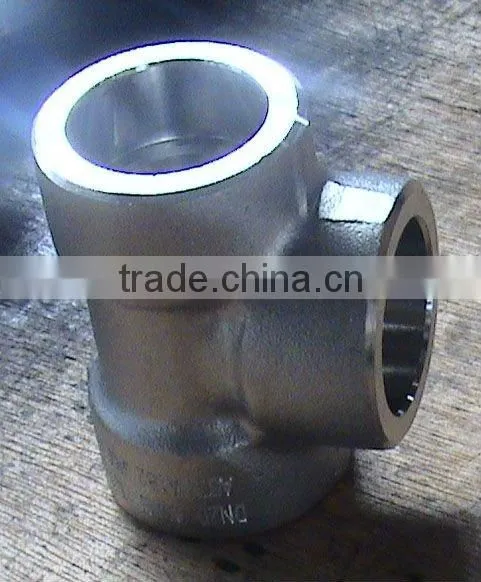 A105 forged steel SW tee 6000#