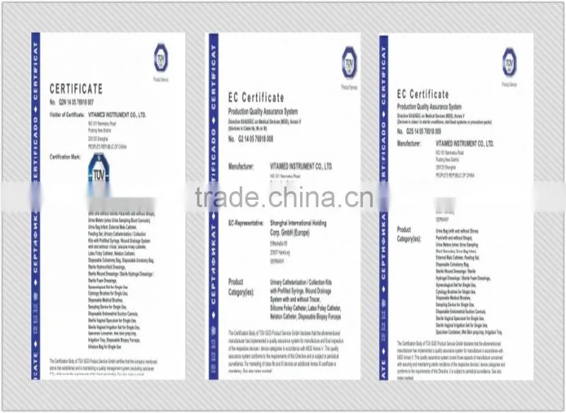 Twist Valve Economic Urine Bag With PVC Strip Hanger
