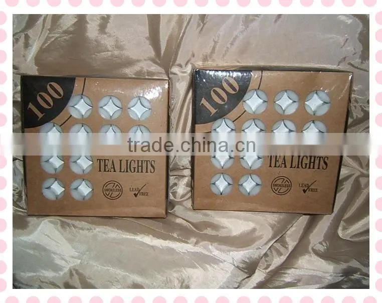 White Tea Light candle & paraffin wax candle