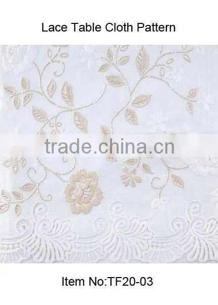 Oilproof &Waterproof lace embossed vinyl lace tablecloth